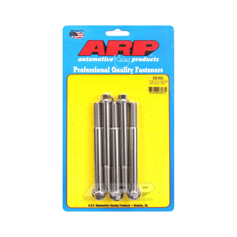 Șuruburi și piulițe universale ARP 7/16-14 – Șuruburi hexagonale din oțel inoxidabil x5 - ARP-626-4500 - 626-4500 - 3666618192802